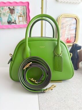 Coach Borough Bowling Bag in Dark Lime